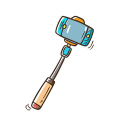 travel selfie stick icon, travel selfie stick vector illustration-simple illustration of travel selfie stick, perfect for travel selfie stick logos and icons