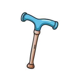 walking cane for support icon, walking cane for support vector illustration-simple illustration of walking cane for support, perfect for walking cane for support logos and icons