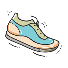 walking shoes icon, walking shoes vector illustration-simple illustration of walking shoes, perfect for walking shoes logos and icons