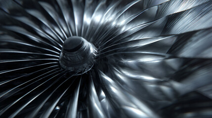 turbine blades in motion