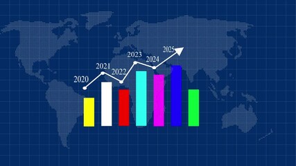 business and technology concept for seo, content, website, social media, sales and online advertising business graph chart & business growth animation. - Powered by Adobe