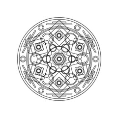 abstract round ornament