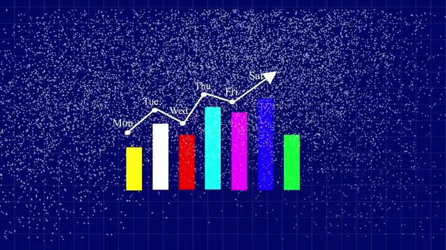 Concept for financial data and business success graph with up arrow. Advertising, digital marketing, business and technology concept for sea content, website, social media, sales and weekly ads - Powered by Adobe