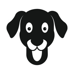 Dog head vector 