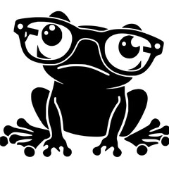 frog on a white background
