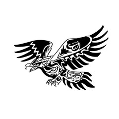eagle with wings