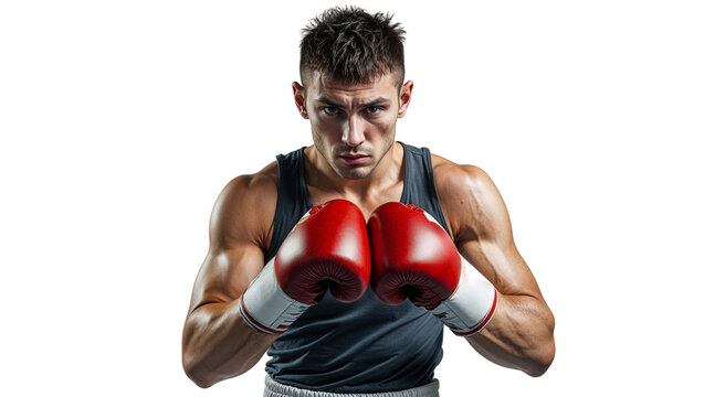 Boxing Portrait With Equipment And Gloves