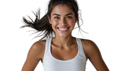 Eyebrow Arch Showcasing Happiness In Young Female