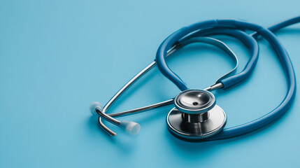 stethoscope on white background