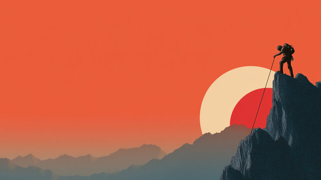 silhouette of a woman walking on a bridge