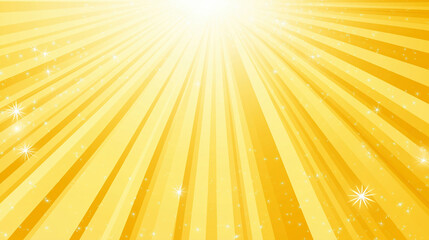 Radiant Burst: A vibrant visual display featuring a dynamic convergence of golden rays emanating outwards, complemented by subtle sparkle. Perfect for conveying energy and optimistic impression.
