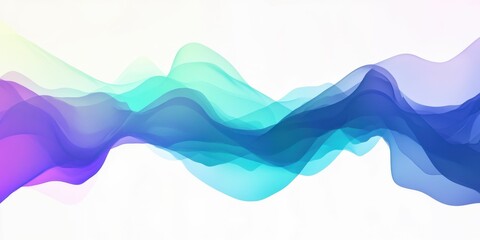 Fototapeta premium Abstract background with flowing blue lines for modern design