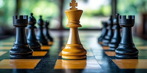 King chess pieces represent leadership and strategic planning while also symbolizing teamwork and a competitive spirit