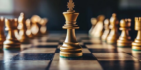 King chess pieces represent leadership and strategic planning while also symbolizing teamwork and a competitive spirit