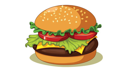 Delicious Burger vector file for restaurant 