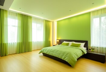 green bedroom ideas