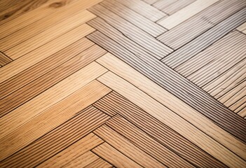 A wooden wall with a herringbone pattern on it.