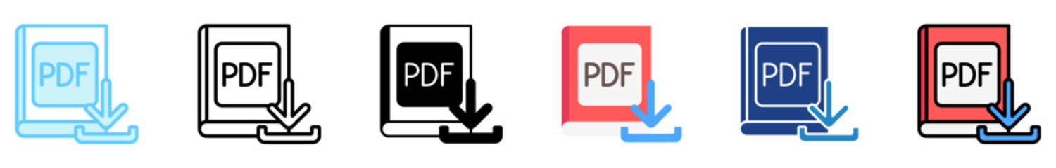 Download multi style, mini illustration icon set. outline, flat, glyph, line color. vector for UI, UX, app, web, digital or print, related to international literacy days, education.