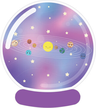 Space Themed Snow Globe