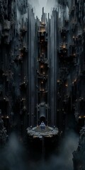 Fantasy alien planet. 3D illustration. 3D CG. High resolution.