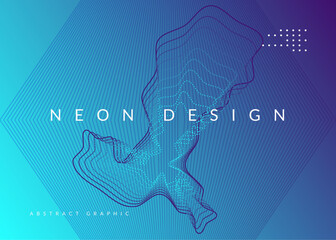 Techno Event. Violet Party Design. Dance Festival Graphic. Nightclub Disco Illustration. Electro Cover. Pink Sound Poster. Music Flyer. Blue Techno Event