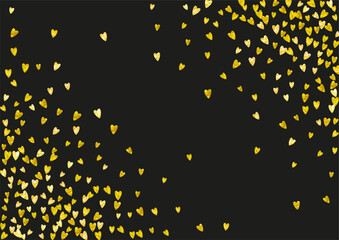 Valentine Sale Template. Greeting Concept For Anniversary. Romance Frame. Gold Happy Illustration. Holiday Voucher For Discount. Yellow Grunge Sparkle. Golden Valentine Sale Template.