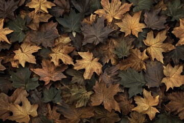 Autumn leaves carpet