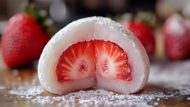 苺たっぷりの和菓子・いちご大福