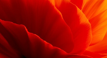 Vibrant Red Flower Petals Close Up Abstract Floral Texture Nature Photography