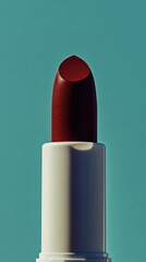 Red Lipstick Close-Up: Glamorous Beauty Cosmetic Product Still Life