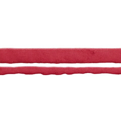 Obraz premium Torn red paper strip with textured surface and jagged edges, isolated on transparent background, can be used for creative design projects