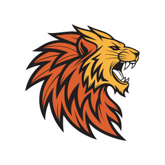 lion head vector illustration