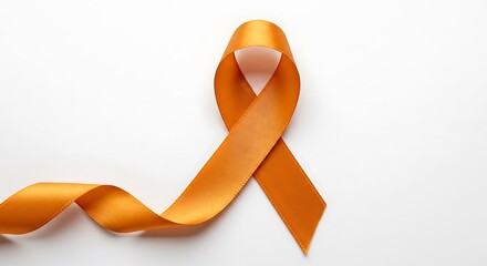 Amber Ribbon Symbolizing Awareness and Solidarity Movement