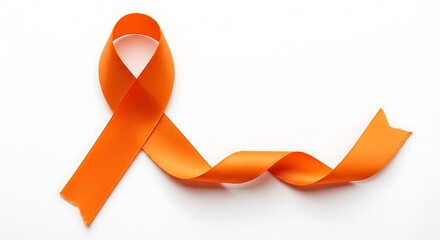 Orange Ribbon Represents Hope for Leukemia Awareness