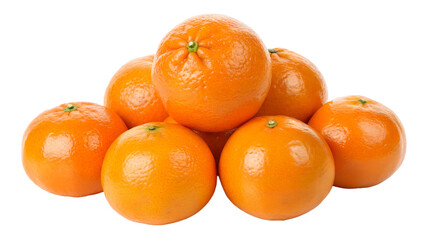Group of tangerine clementine oranges