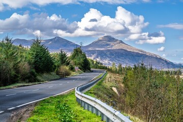 View of Ben More from Road A85, Crianlarich, Scotland, UK
