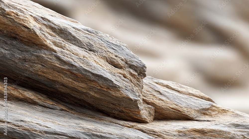 Poster natural microtextures on weathered rocks showcasing minimal photorealistic detail in soft light
