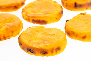 Delicious crispy arepas from the department of Boyaca, Colombia