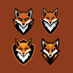 Fototapeta premium Fox Mascot Logos