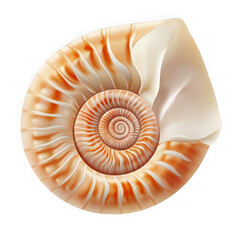 Obraz premium Nautilus shell illustration isolated on transparent background