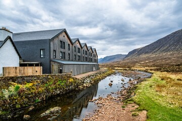 Mountains and Moors over Glen Etive Valley, Glencoe, Highlands, Scotland and Buachaille Etive Mòr, The Buachaille, Glen Etive, Highlands, Scotland, UK © Maciej Olszewski