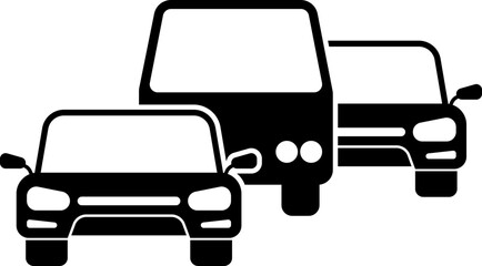 Car Traffic Jam Icon Symbol