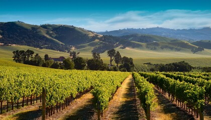 Naklejka premium vineyards in california usa