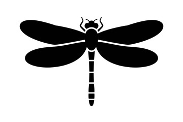 Dragonfly insect silhouette vector graphic design