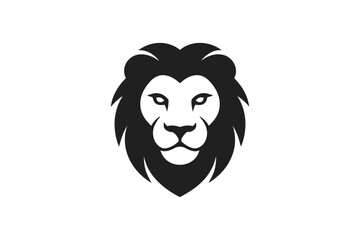 Lion head logo design vector illustration graphic