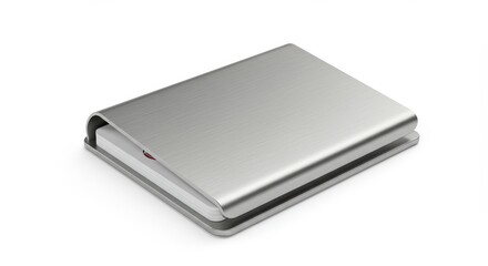 Sleek Aluminum External Hard Drive - Portable and stylish external hard drive with aluminum casing. Ideal for data storage and backup