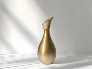 Elegant Gold Perfume Bottle Minimalist Product Photography