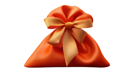 Orange Gift Bag: A stunning orange gift bag tied with a beautiful ribbon, symbolizing thoughtfulness, celebration, and the joy of giving.