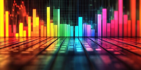 Business and office statistics, numbers and reports. Sales, profit, cost, capital etc. Data analysis, data science concept. Hand edited generative AI