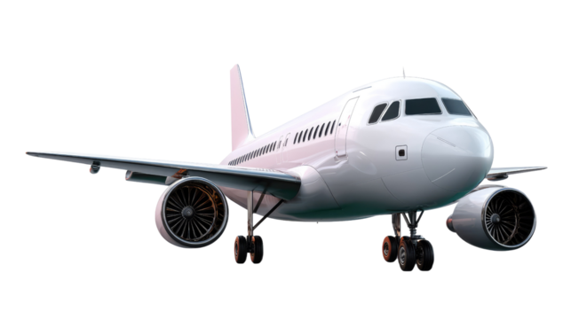 Soaring High: This captivating shot showcases a passenger jet soaring towards its destination, capturing the essence of air travel, business, and tourism. It's a vivid reminder of journeys.